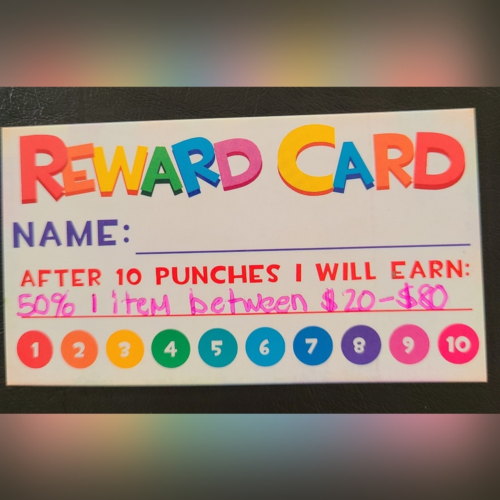 Customer Reward Cards
